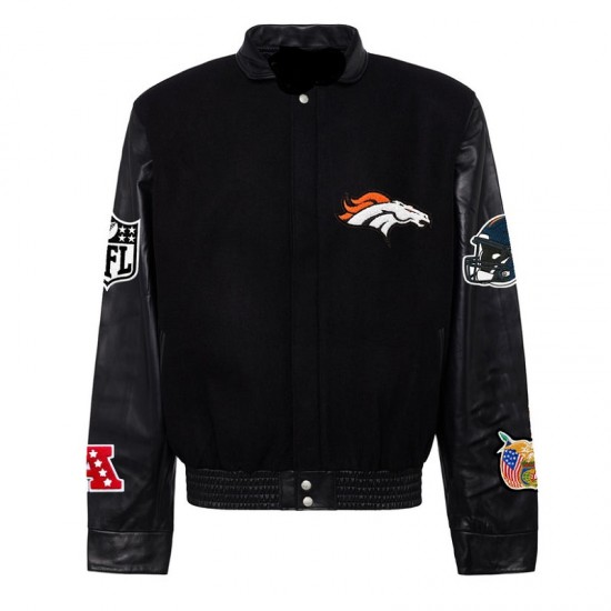 Denver Broncos Black Varsity Jacket