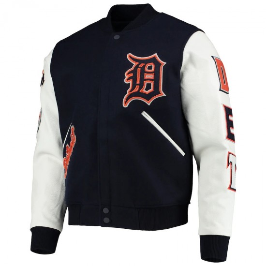 Detroit Tigers Logo Varsity Jacket