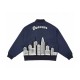 Doncare City View Collage Blue Varsity Jacket