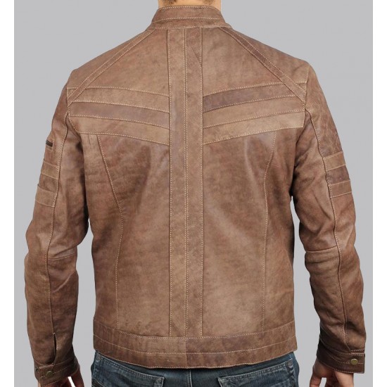 Douglas Brown Leather Jacket Men's