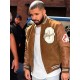 Drake Suede Leather Varsity Jacket