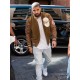 Drake Suede Leather Varsity Jacket