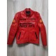 F1 MS Ferrari Red Leather Jacket