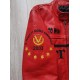 F1 MS Ferrari Red Leather Jacket