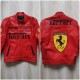 F1 MS Ferrari Red Leather Jacket