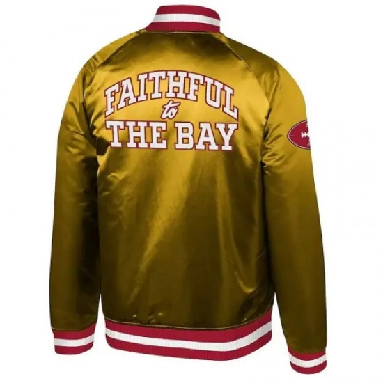 Faithful To The Bay Golden Satin Jacket