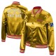 Faithful To The Bay Golden Womens Satin Jacket