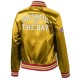 Faithful To The Bay Golden Womens Satin Jacket