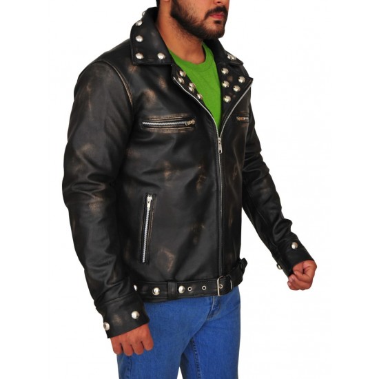 Fallout Tunnel Snakes Rule Black Leather Jacket