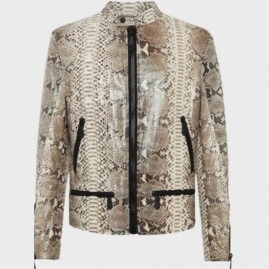 Fast X 2023 Snake Print Leather Jacket