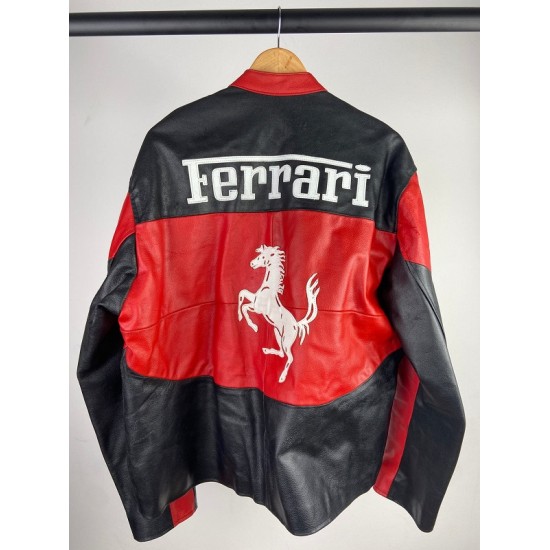 Ferrari 90s Leather Motorbike Jacket