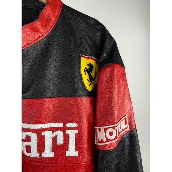 Ferrari 90s Leather Motorbike Jacket