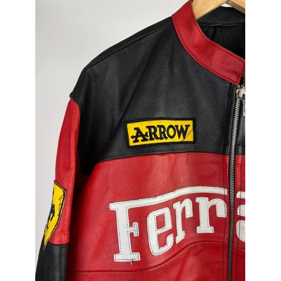 Ferrari 90s Leather Motorbike Jacket