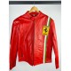 Ferrari 90s Red Leather Jacket