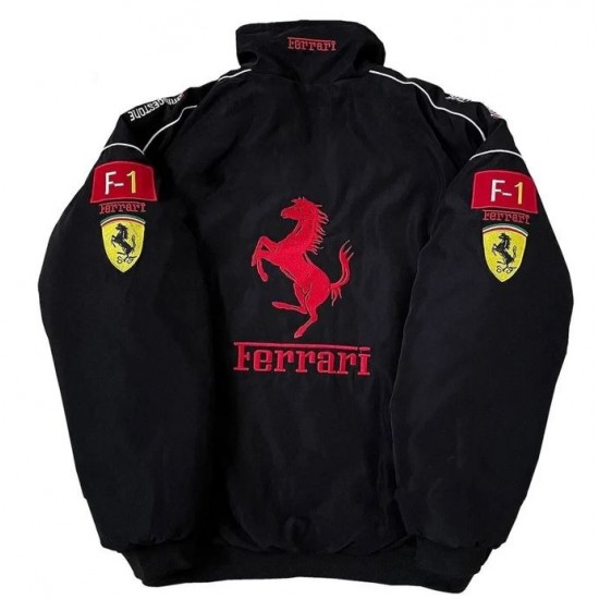 Ferrari Vintage Black Racing Jacket