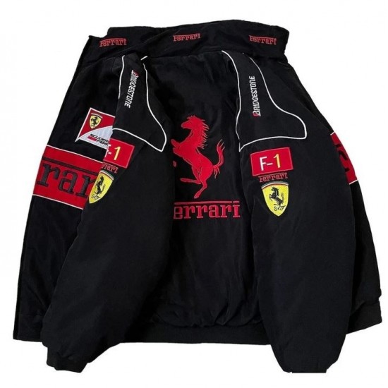 Ferrari Vintage Black Racing Jacket