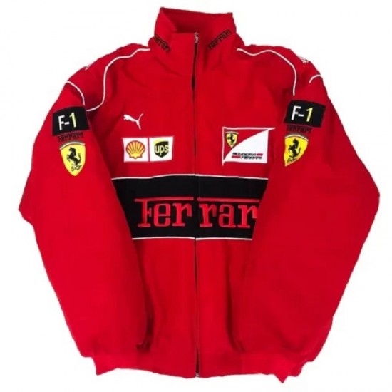 Ferrari Vintage Red Racing Jacket