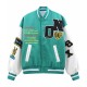 Fighter T-Rex Dinosaur Skeleton Varsity Jacket