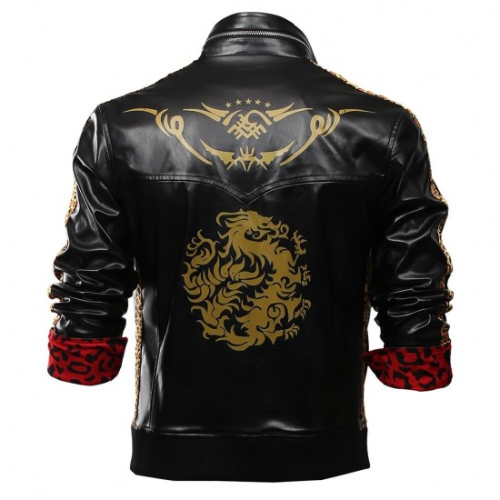 Leslie Kyle Final Fantasy VII Remake Leather Jacket