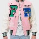 First Row Varsity Pink Jacket