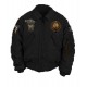 Flight Battletech Mechwarrior Bomber Black Satin Jacket