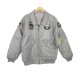 Flight Battletech Mechwarrior Bomber Gray Satin Jacket