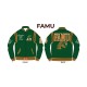 FAMU Florida A&M University Unisex Green Varsity Jacket