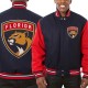 Florida Panthers Varsity Two-Tone Navy Red Wool Jacket