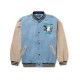 Friends With Animals Denim Varsity Jacket