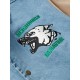 Friends With Animals Denim Varsity Jacket