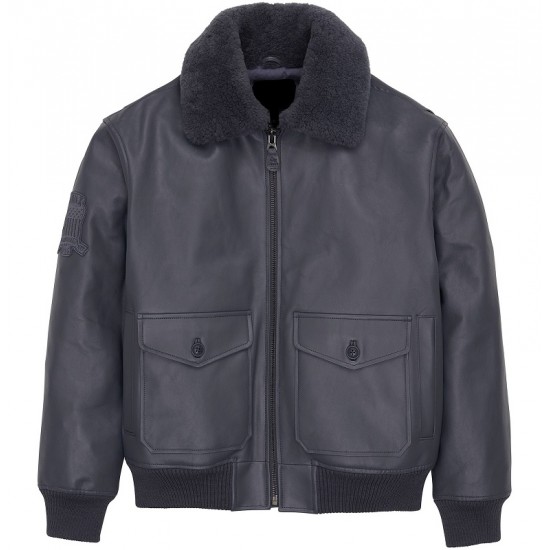 G-1 Black Biker Bomber Jacket