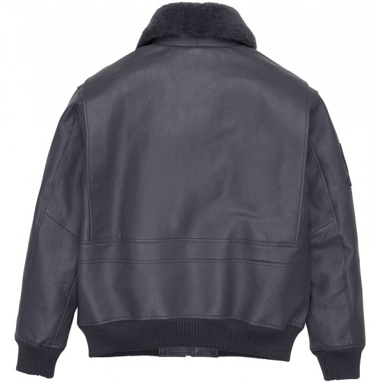 G-1 Black Biker Bomber Jacket