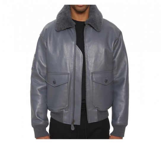 G-1 Black Biker Bomber Jacket