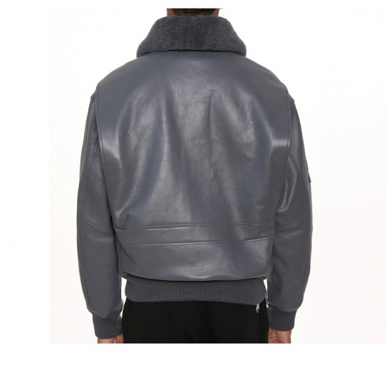 G-1 Black Biker Bomber Jacket