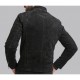 Genuine Leather Men's Black Suede Jacket