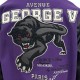 George V Panther Purple Wool Varsity Jacket