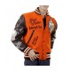 Ghost Wheelers Orange Letterman Varsity Jacket