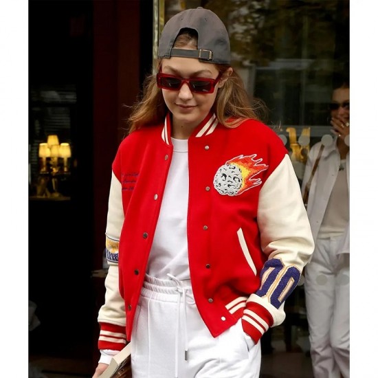 Gigi Hadid Meteor Shower Varsity Jacket