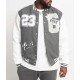 Goat 23 Varsity Grey Jacket