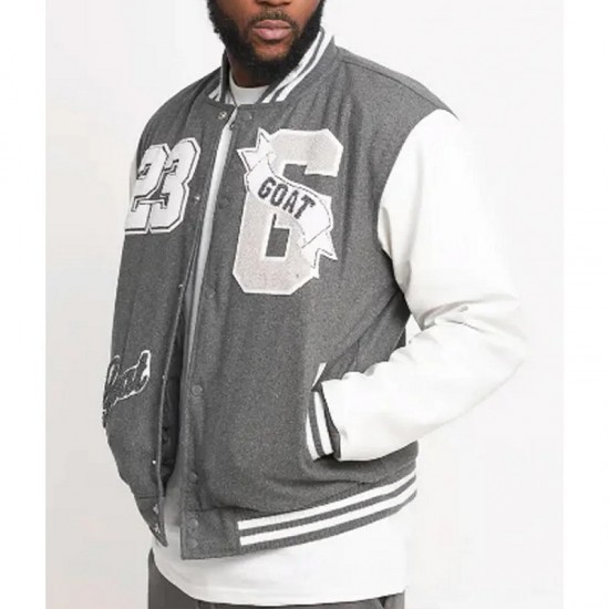 Goat 23 Varsity Grey Jacket