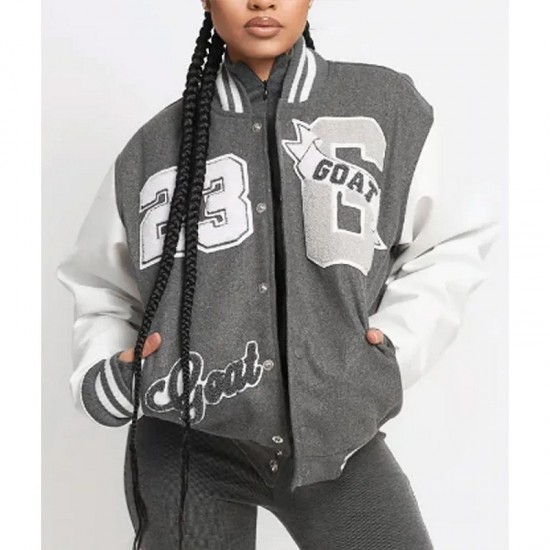 Goat 23 Varsity Grey Jacket