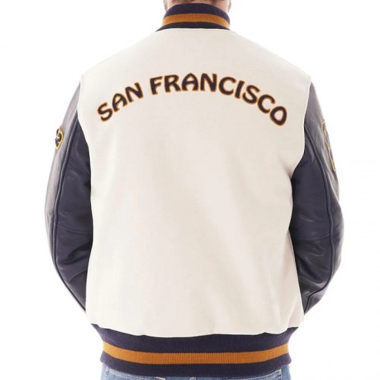 Golden Bear Patch Varsity Jacket