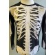 Halloween costume skeleton Polyester Unisex longsleeve shirt