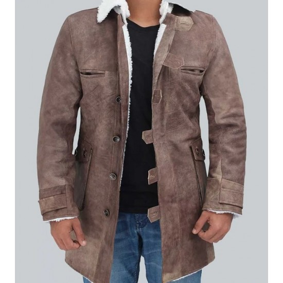 Hardy Shearling Mens Winter Leather Jacket Coat