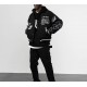 Harsh And Cruel Embroidered Clouds Black Jacket