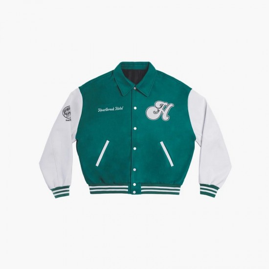 Heartbreak Hotel Tear Apart Embroidered Varsity Jacket