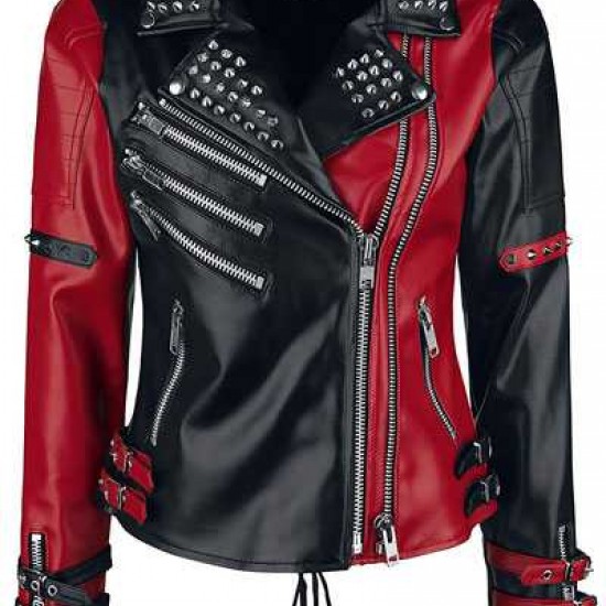 Heartless Asylum Harley Quinn Leather Jacket