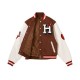 Hello Kitty Apples Wool Brown Varsity Jacket