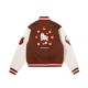 Hello Kitty Apples Wool Brown Varsity Jacket