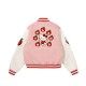 Hello Kitty Apples Wool Pink Varsity Jacket